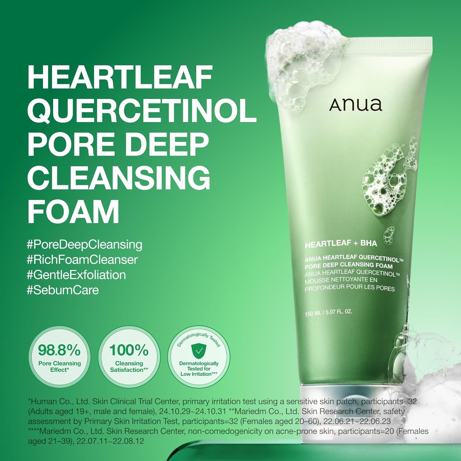 Heartleaf BHA Pore Refining Cleansing Foam