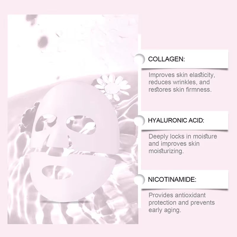 Pink PDRN Collagen Hydrogel Face Mask