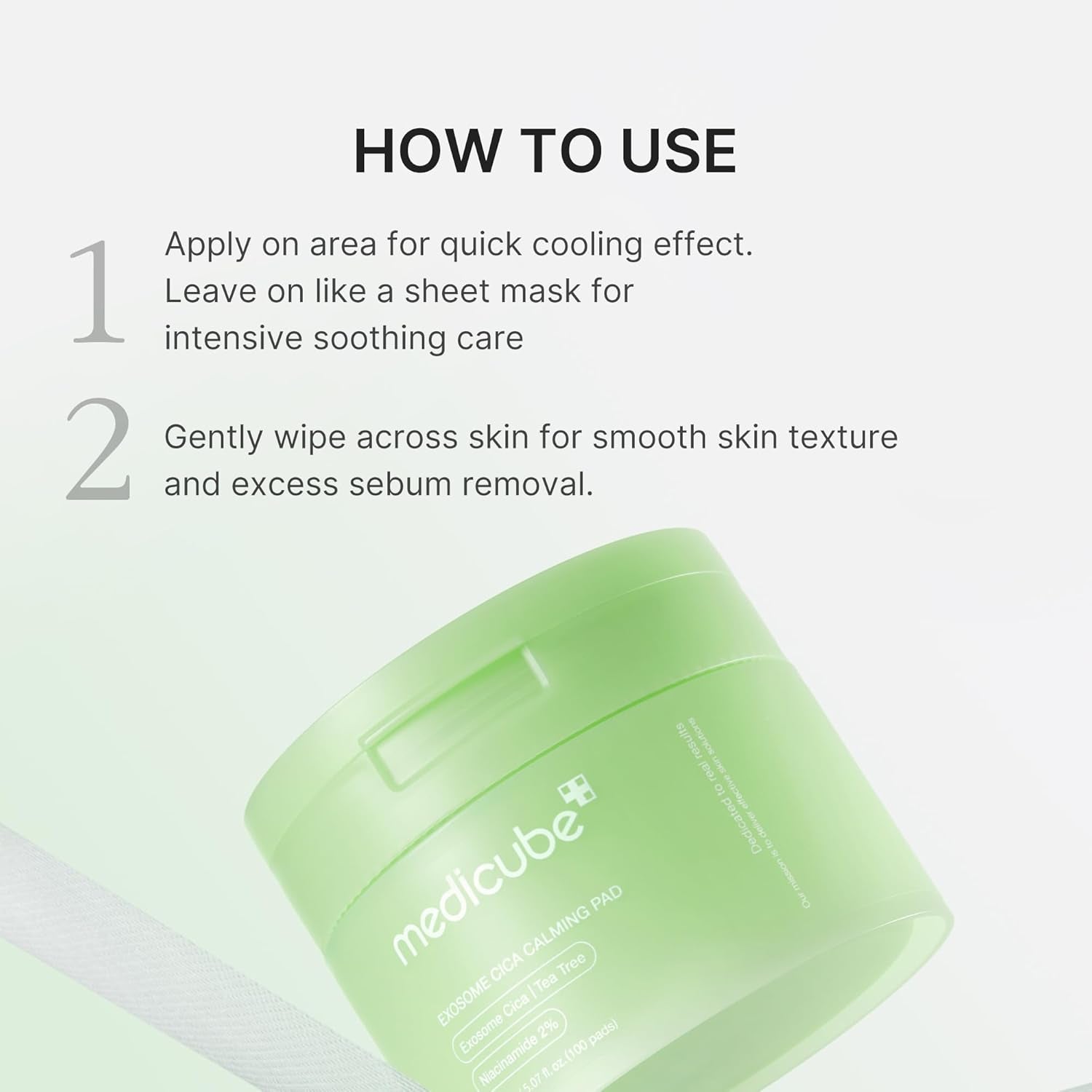 Exosome CICA Calming Toner Pads (100 Pack)