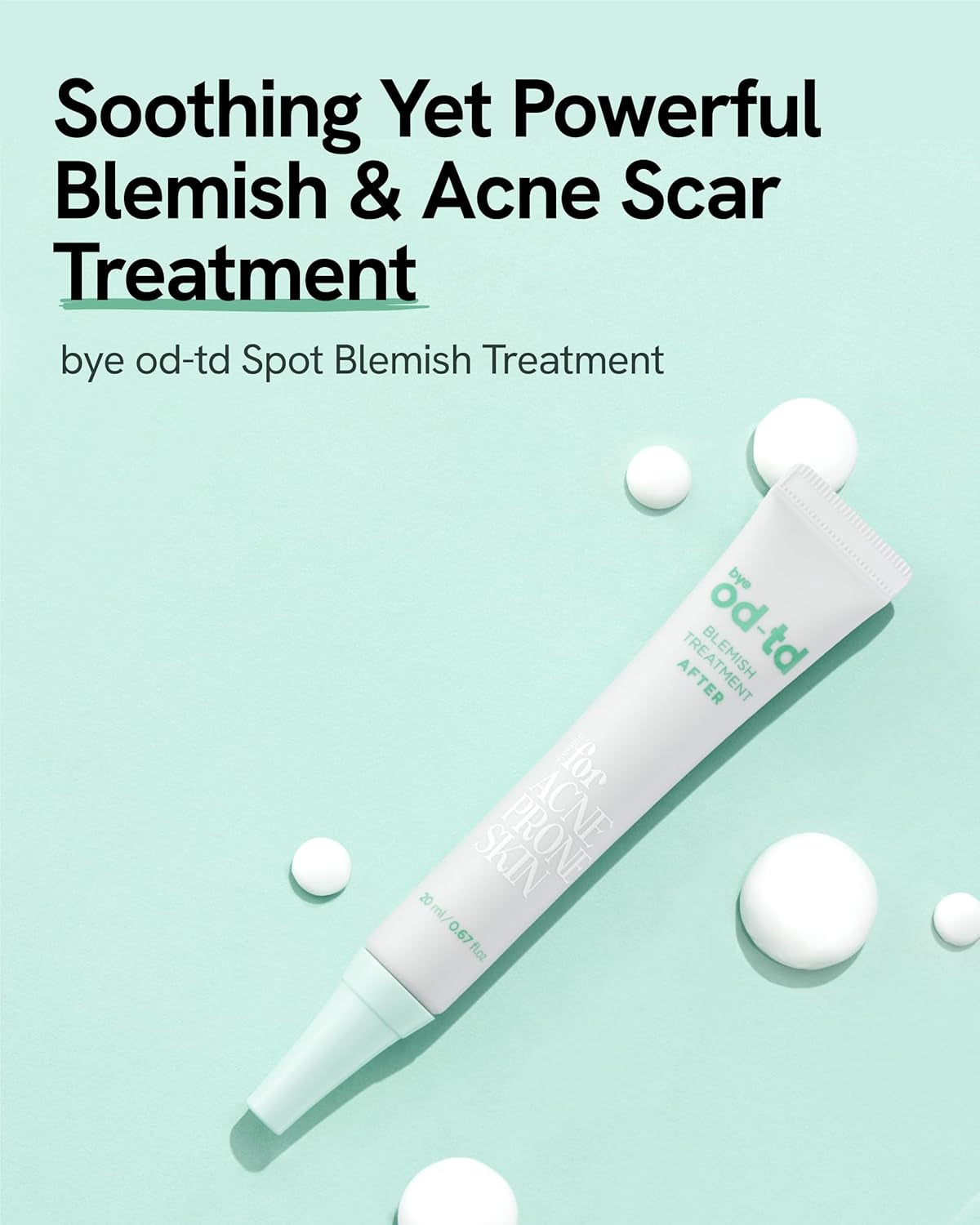 Blemish Treatment (0.7Fl Oz) - Post-Blemish Marks, Correction Korean Skin Care. TECA, Allantoin, Herb-Vinegar Tincture.