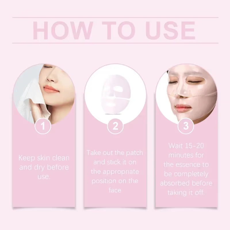 Pink PDRN Collagen Hydrogel Face Mask