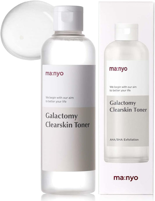MANYO Galactomy Clear Skin Toner, Brightening & Hydrating Toner with Natural Fermented Filtrate for Pore Care & Even Skin Tone, Suitable for All Skin Types, Korean Skincare 7.1Fl Oz (210Ml)