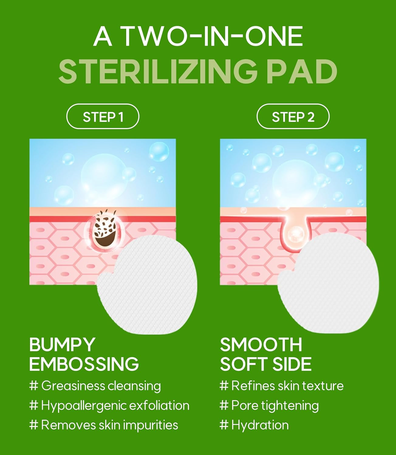 Green Grape Pore Refining Exfoliating Pads