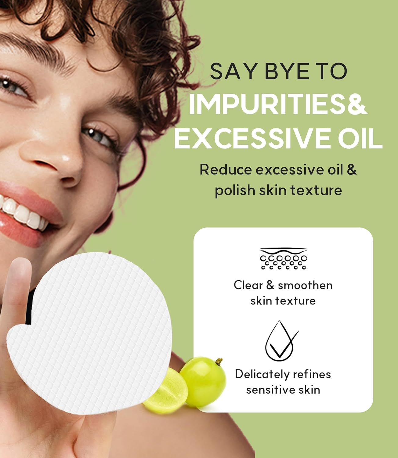 Green Grape Pore Refining Exfoliating Pads