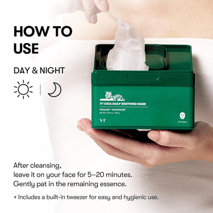 CICA Daily Soothing Sheet Mask (30 Pack)