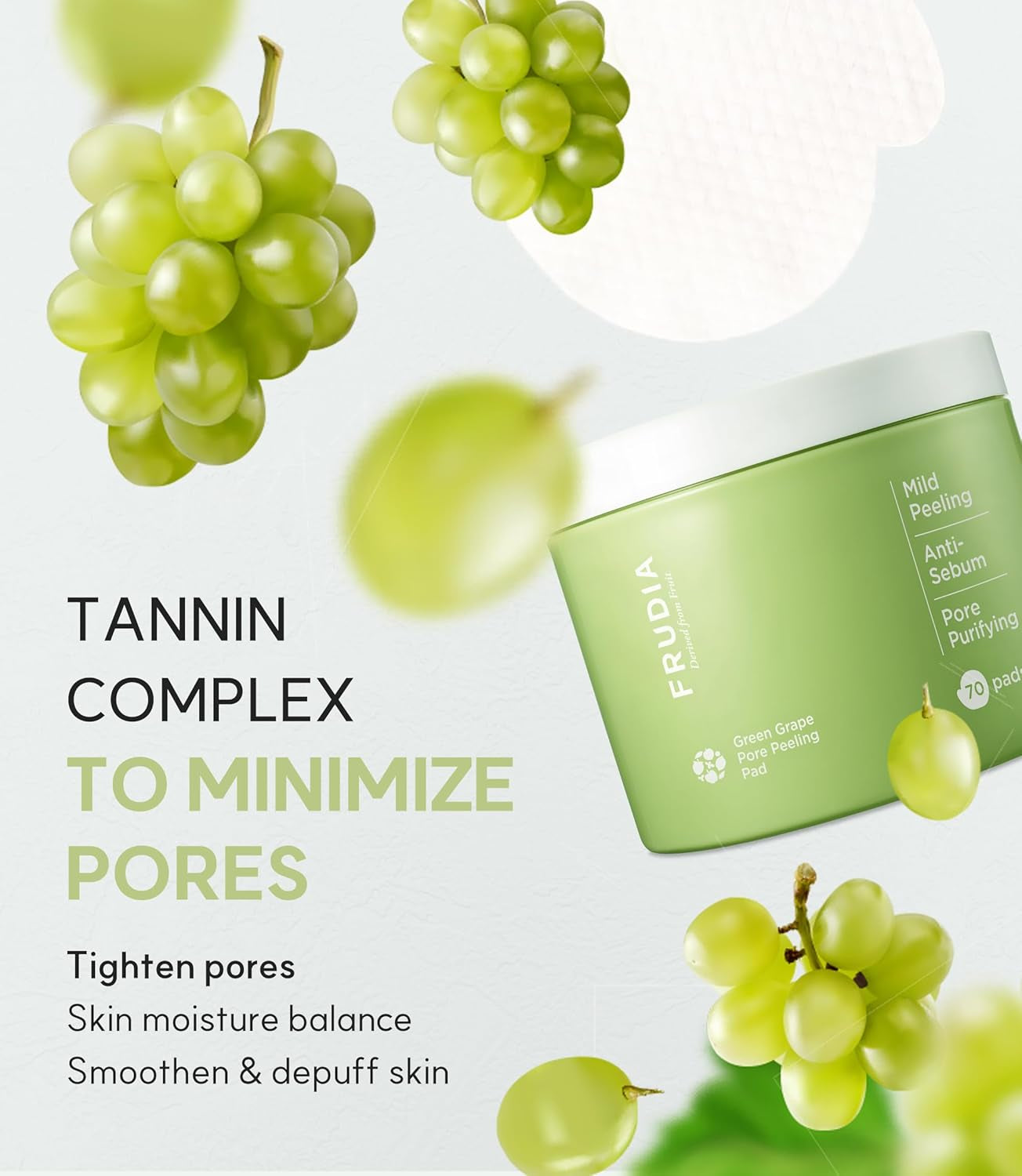 Green Grape Pore Refining Exfoliating Pads