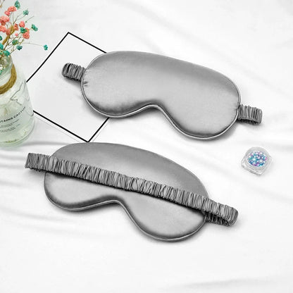 1PC Women Imitated Silk Sleep Eye Mask Portable Travel Eyepatch Nap Eye Patch Rest Blindfold Eye Cover Sleeping Night Eyeshade