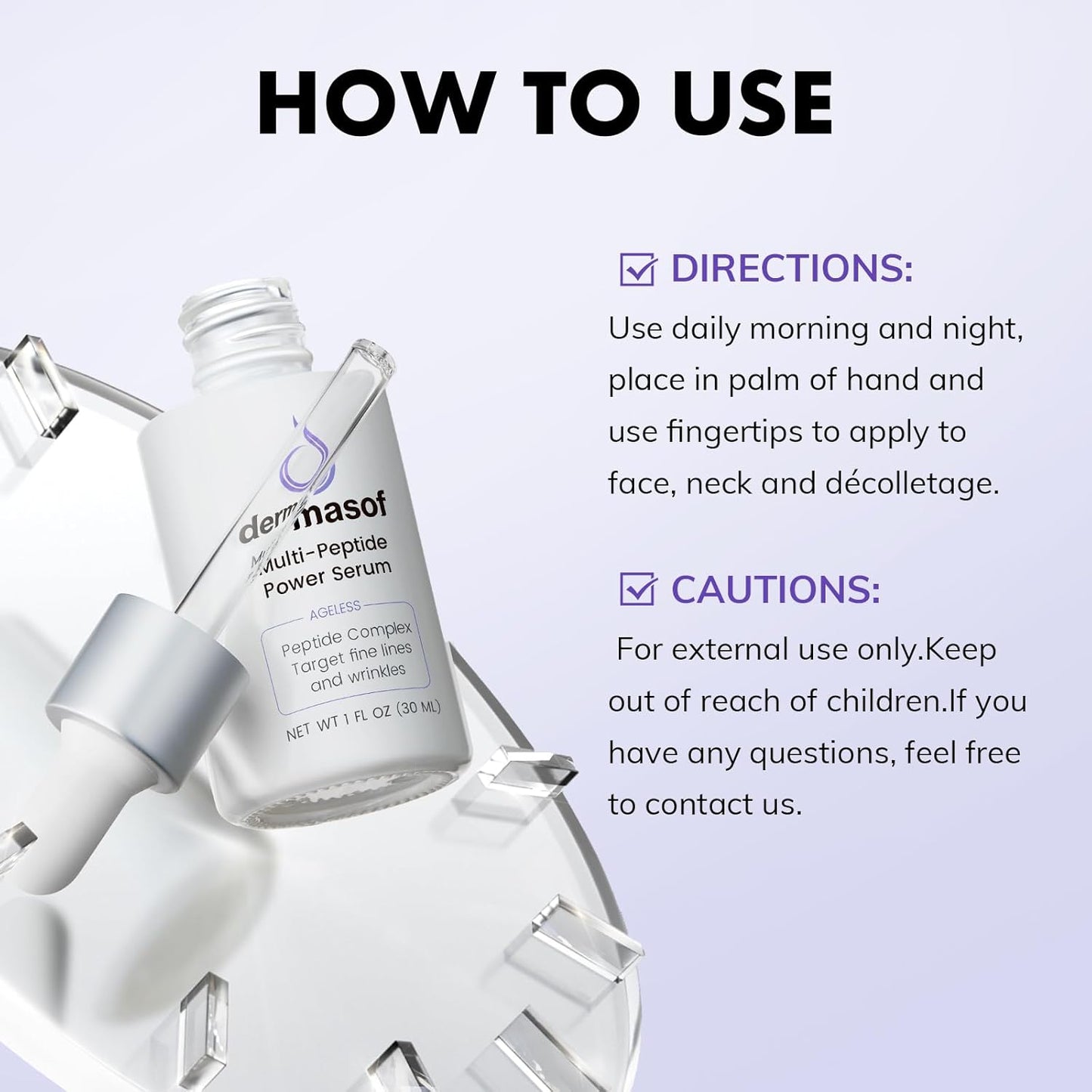 Multi Peptide Power Serum for Face with Copper Peptides, anti Aging, Firming and Lifting, Reduce Fine Lines and Wrinkles, Boost Collagen, Hydration, Barrier Repair, for All Skin Types 30Ml