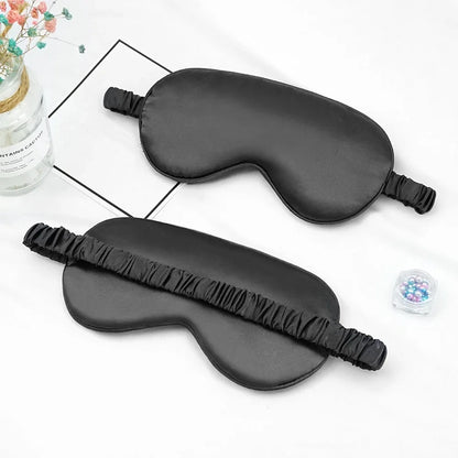 1PC Women Imitated Silk Sleep Eye Mask Portable Travel Eyepatch Nap Eye Patch Rest Blindfold Eye Cover Sleeping Night Eyeshade