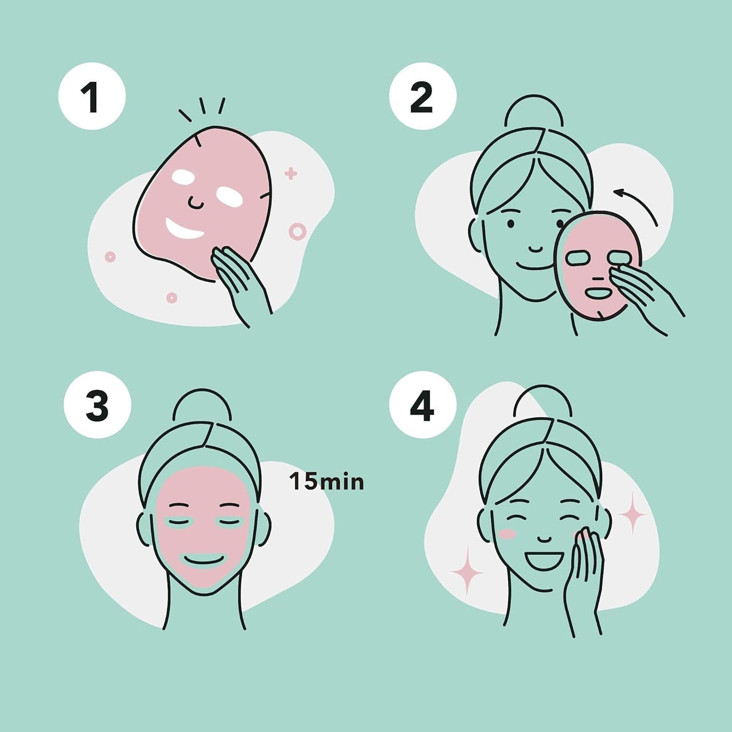 Korean Essence Sheet Mask Set (12 Pack)