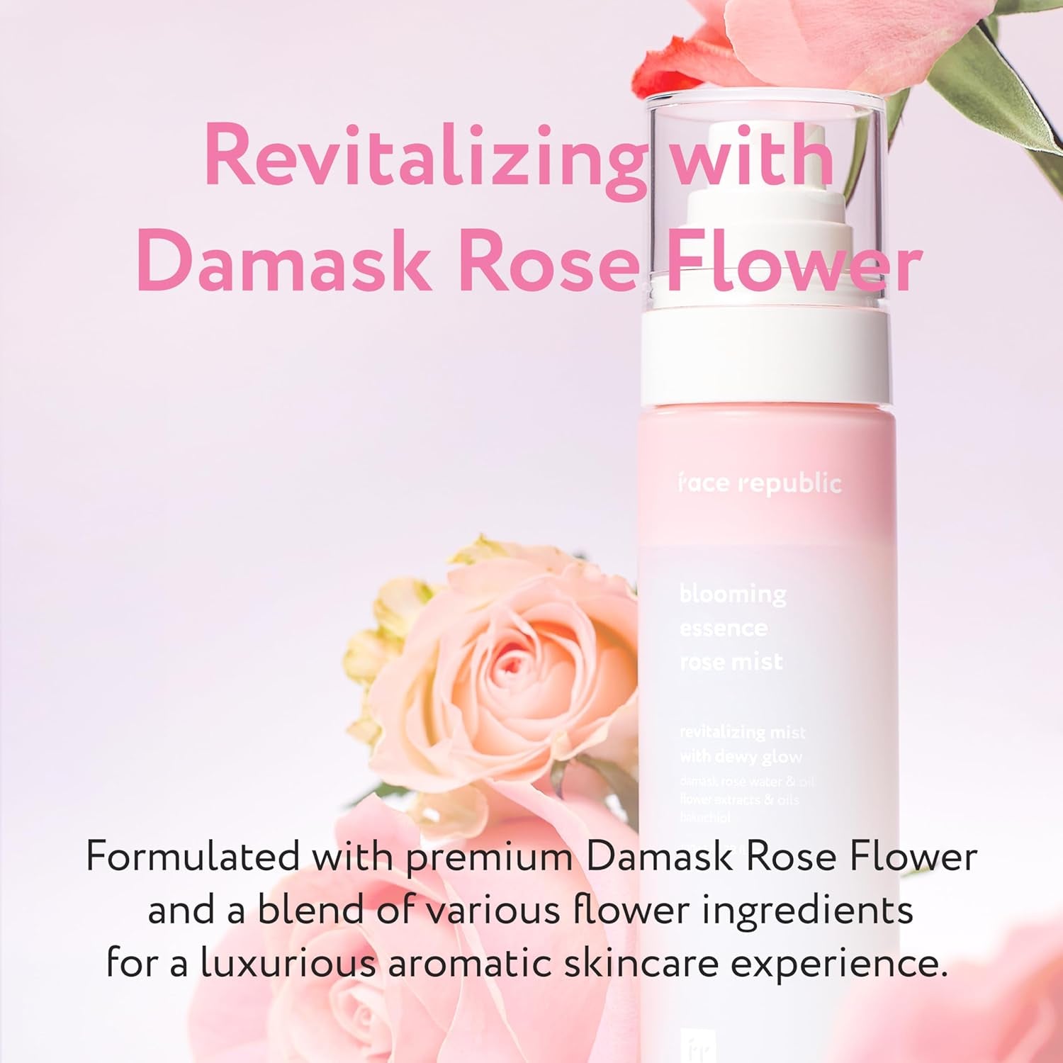Effortless Glass Skin - Blooming Essence Rose Mist + Purity Sun Essence | All in One Mist for Instant Glass Skin | SPF 50+ Broad Spectrum UV Sunscreen | Vegan Korean Skin Care
