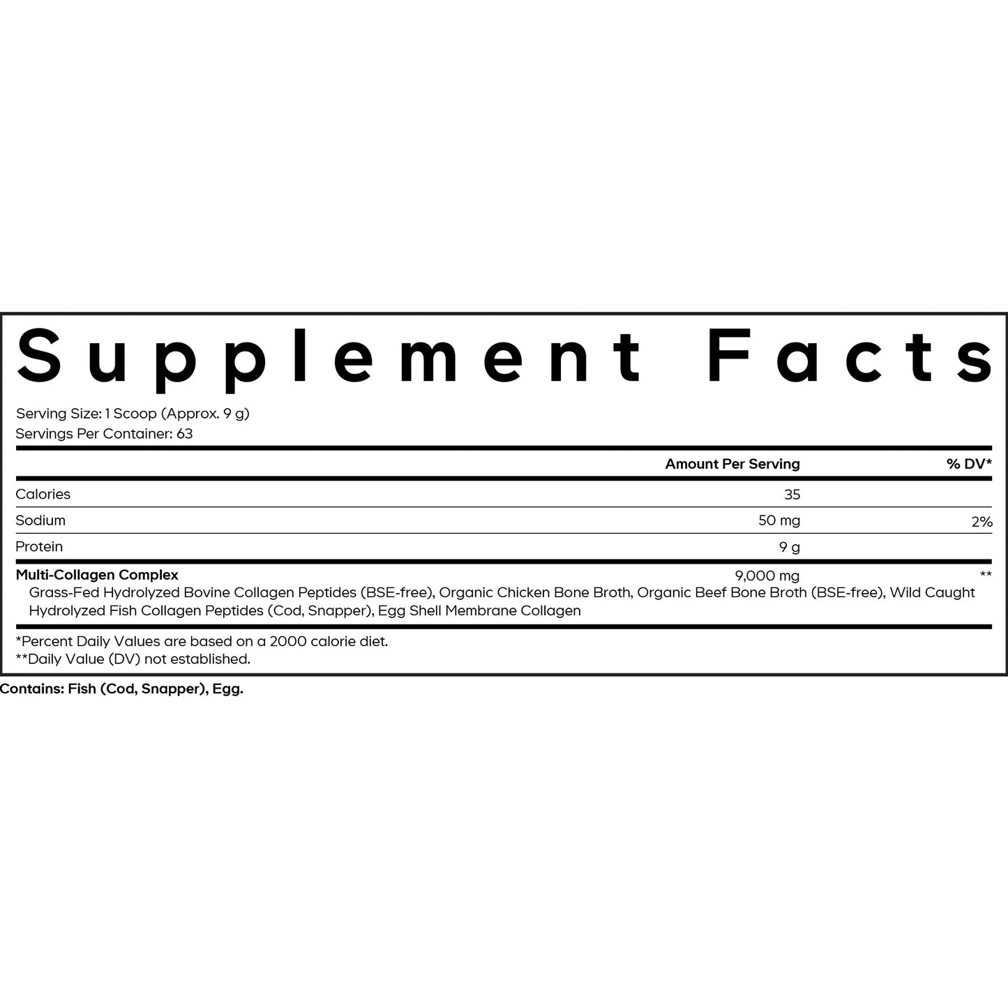 Multi Collagen Protein Powder Peptides, Hydrolyzed Collagen for Women & Men, Collagen Supplements, Grass Fed Bone Broth, 2-Month Supply, Unflavored, Type 1, 2, 3, 5 & 10, Non-Gmo - 20 OZ