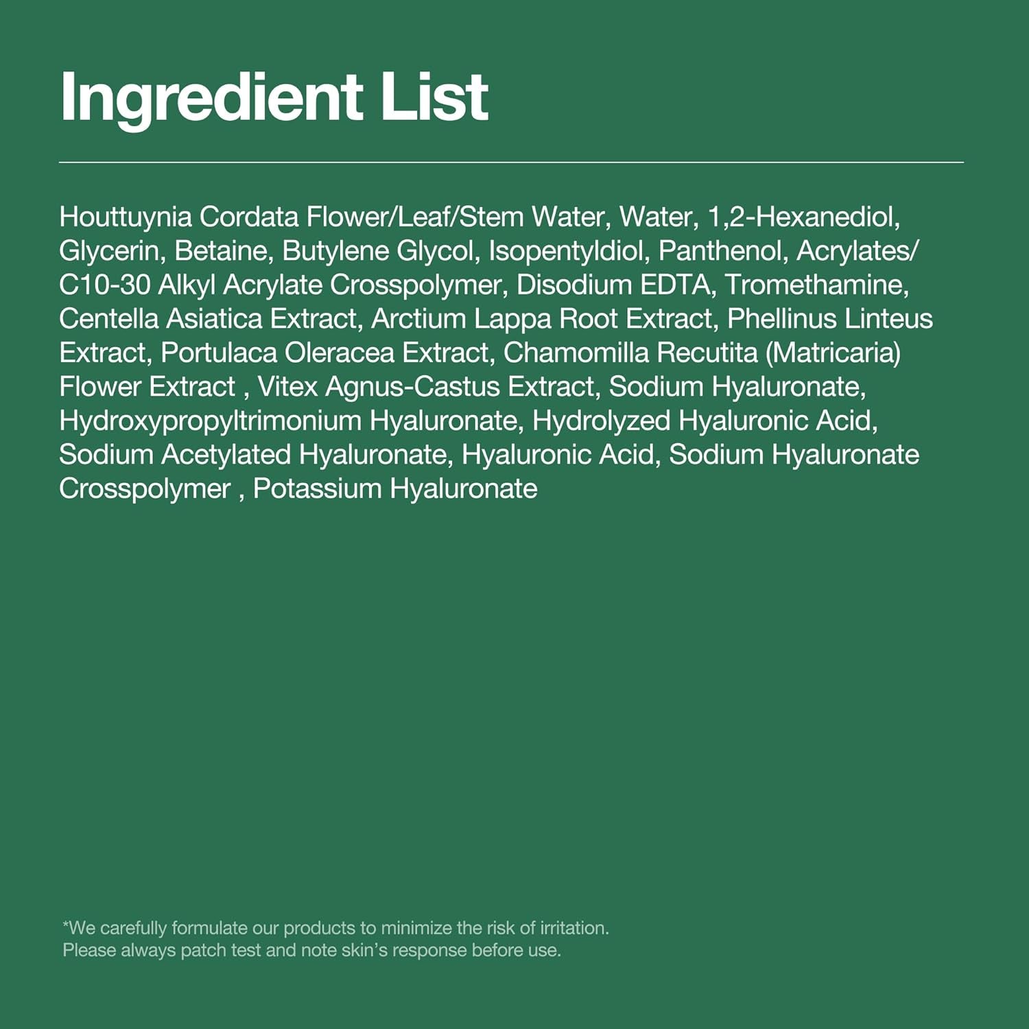 Heartleaf 77 Calming Glass Skin Toner