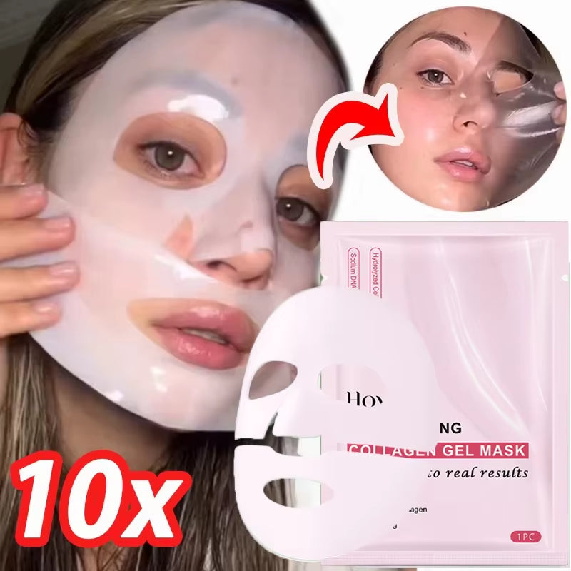 Pink PDRN Collagen Hydrogel Face Mask