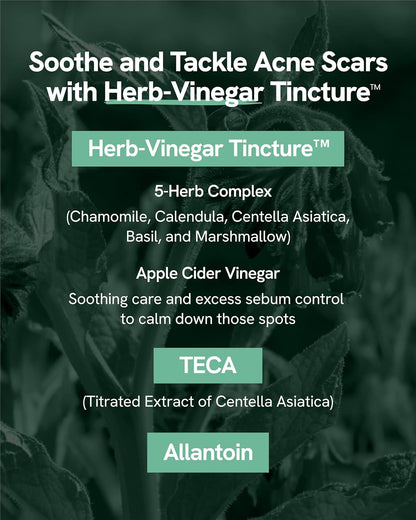Blemish Treatment (0.7Fl Oz) - Post-Blemish Marks, Correction Korean Skin Care. TECA, Allantoin, Herb-Vinegar Tincture.