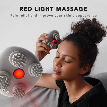 Scalp Mini Pro Massager Waterproof Electric Wireless Portable Infrared Technology Head Scalp Muscle Massager Hair Care