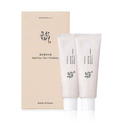 Beauty Joseon Relief Sun: Rice + Probiotics Set(Pack of 2, 50ML Each) FREE SHIP